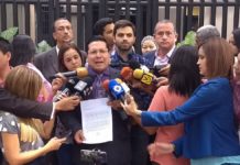 Diputados entregaron en OEA acuerdo en rechazo a persecución contra Freddy Guevara