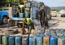 GNB incautó 59 mil 659 litros de gasolina en Sinamaica