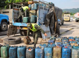 GNB incautó 59 mil 659 litros de gasolina en Sinamaica