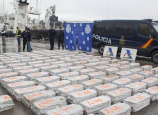 Los decomisos de cocaína se duplicaron el año pasado en España