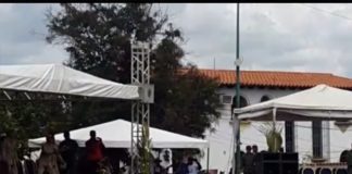 En procesión de la Divina Pastora feligresía obligó a funcionarios de la GNB a bajar de tarima