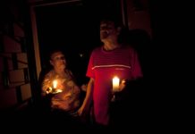 Protestas la noche del 13 de enero cerca de Miraflores por apagones