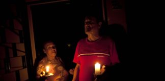 Protestas la noche del 13 de enero cerca de Miraflores por apagones