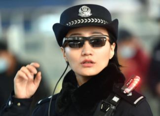 La policía china utiliza gafas de reconocimiento facial