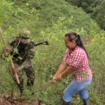 Campesinos colombianos retienen a policías que erradicaban cultivos de coca