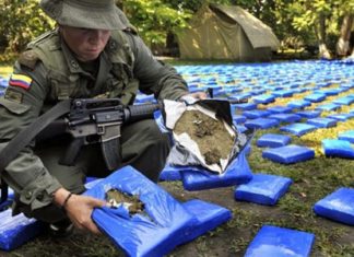 Venezuela incauta tonelada de clorhidrato de cocaína en frontera con Colombia