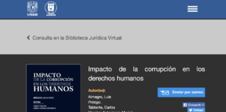 Libro «Impacto de la Corrupción en los Derechos Humanos» publicado online gratis por la Universidad Nacional Autónoma de México