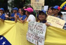 Trabajadores venezolanos pidieron este 1 Mayo que se permita la ayuda humanitaria