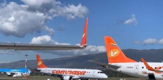 Boeing 747 de Conviasa abandona Argentina hacia Estados Unidos