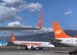 Boeing 747 de Conviasa abandona Argentina hacia Estados Unidos