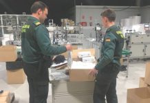 Intervienen 150 mil mascarillas en una fábrica de España