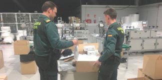 Intervienen 150 mil mascarillas en una fábrica de España