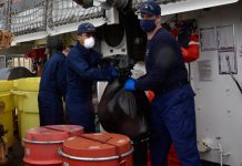 Guardia Costera de EEUU incautó millonario alijo de drogas en el mar Caribe