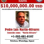 EEUU ofrece $10 millones de recompensa por la captura de Pedro Luis Martín-Olivares, exjefe del Sebin