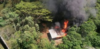 Destruyen 63 laboratorios de cocaína en el sur de Colombia