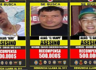 Régimen ofrece recompensa por los cabecillas de la banda de la Cota 905