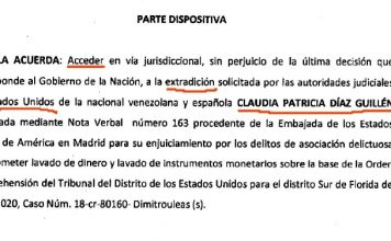 Justicia española aprueba extradición de Claudia Díaz a EEUU